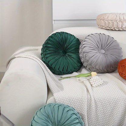 Garduru - Rundes Kissen aus weichem Velvet für Wohnzimmer und Büro