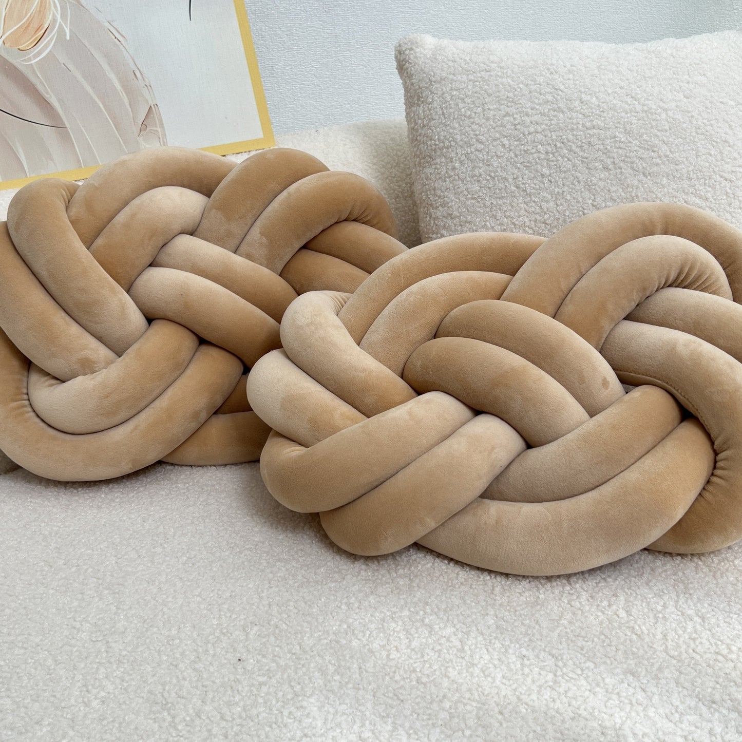 Garduru Set Plüsch Ballkissen – Weiche Deko für Bett & Sofa