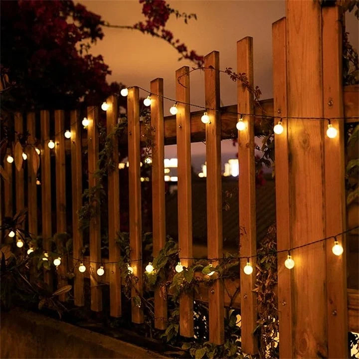 Solar LED Lichterkette Wasserdicht – Dekorative Außenbeleuchtung für Garten, Terrasse und Balkon