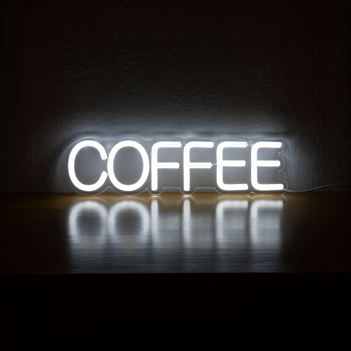Stilvolle LED-Neonleuchte Kaffee