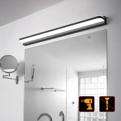Wasserfestes Edelstahl LED Spiegel Badezimmer Makeup Licht Wandlampe