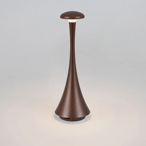 Garduru - Moderne Paddenstoel Tischlampe mit Touch-Control & USB-Aufladung
