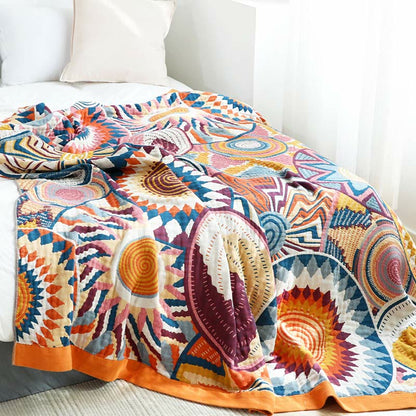 Wendbare Sofadecke im Nordic-Design