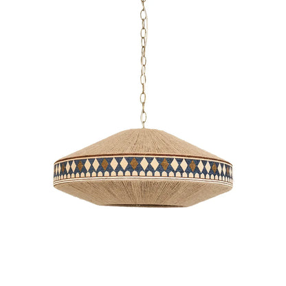 Suspension Bohemian Fringe - Pendelleuchte mit Fransen und tribalem Design