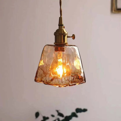 Pendelleuchte Vintage Glas Deckenleuchte