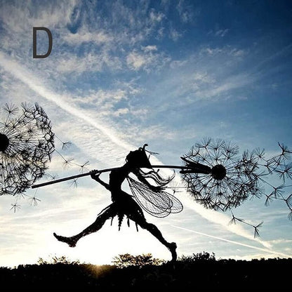 Spinning Fairy Garden Dekor – Verspielt Metall Ornament für Außenzauber