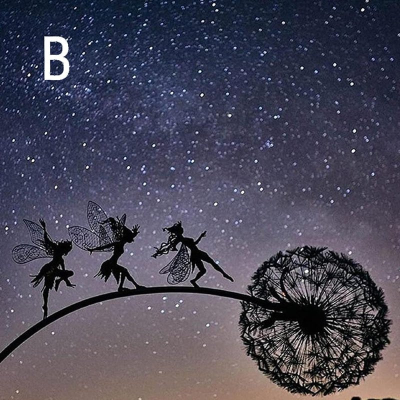 Spinning Fairy Garden Dekor – Verspielt Metall Ornament für Außenzauber