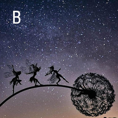 Spinning Fairy Garden Dekor – Verspielt Metall Ornament für Außenzauber