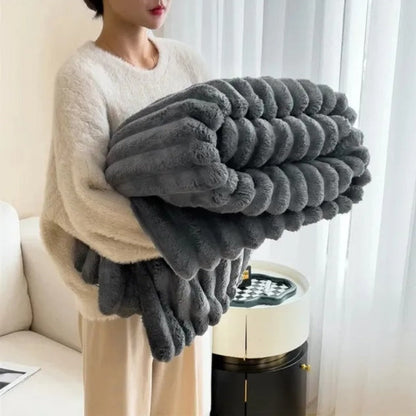 CozyLuxe – Ultra-weiches geripptes Decke für Wärme und Komfort