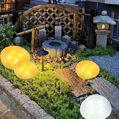 Leuchtende Gartensteine mit Farbwechsel – Dekorative LED Steinleuchten für Außenbereich und Garten