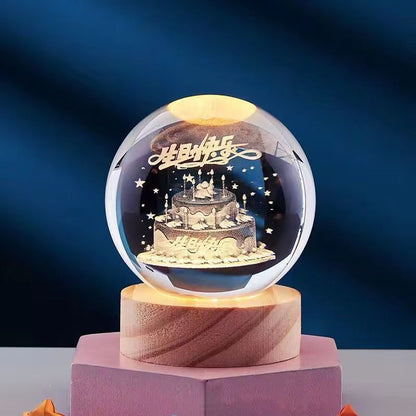 3D Kristall Nachtlicht Lampe für Dekoration - Magischer 3D Effekt