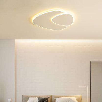 Garduru Minimalistische LED-Deckenleuchte – Elegantes weißes elliptisches Design
