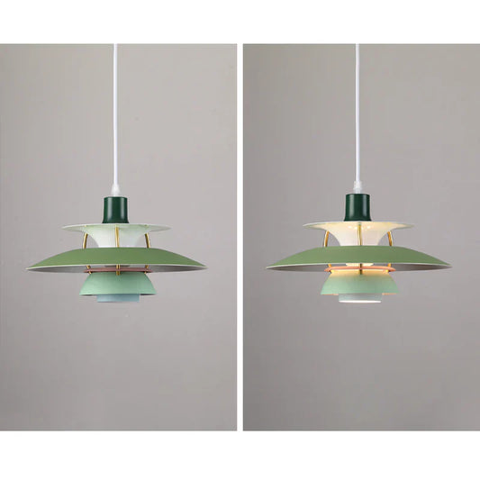 LED Hängeleuchte Morandi – Modernes Design aus farbigem Metall