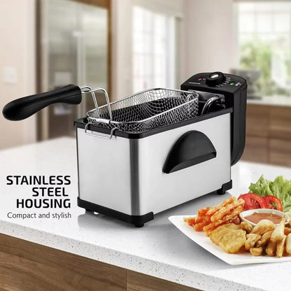 2L Elektrische Fritteuse mit einstellbarer Temperaturregelung