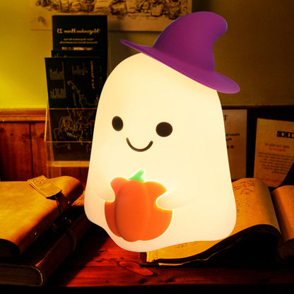 Halloween Geist LED Squishy Tap Tap Nachtlicht Lampe