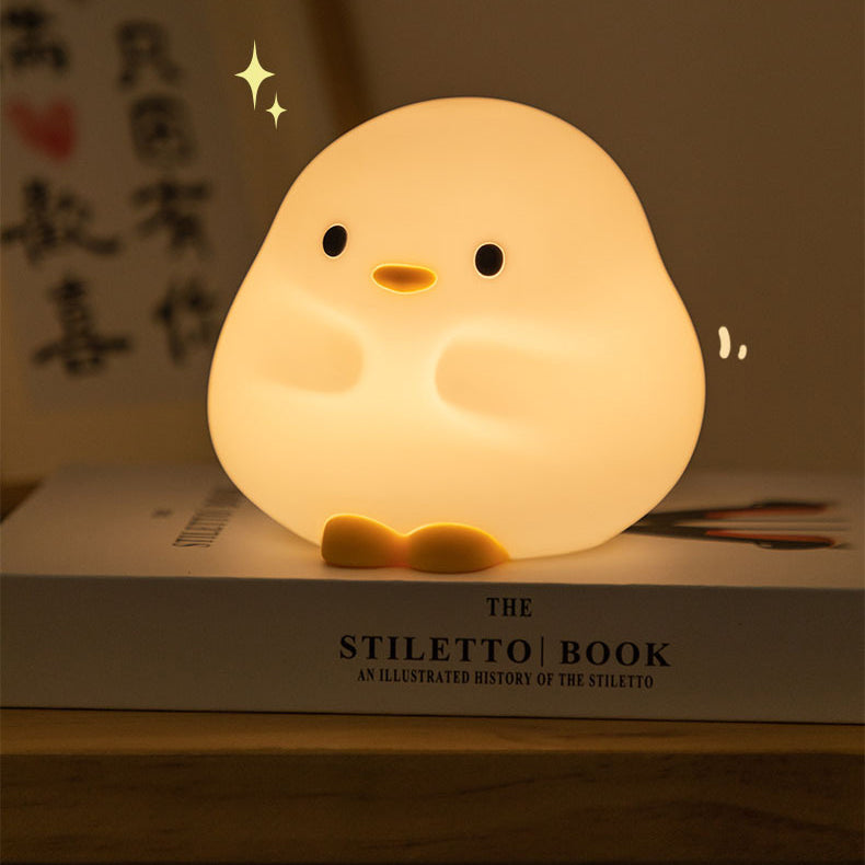 Snuggly Duck Nachtlicht LED Squishy Silikon Tap Lampe Bestes Geschenk für Baby und Mädchen