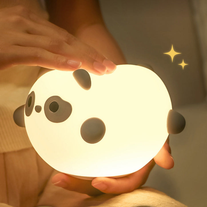 Squishy Silikon Wobble Panda LED Nachtlicht - Perfektes Geschenk für Kinder und Mädchen