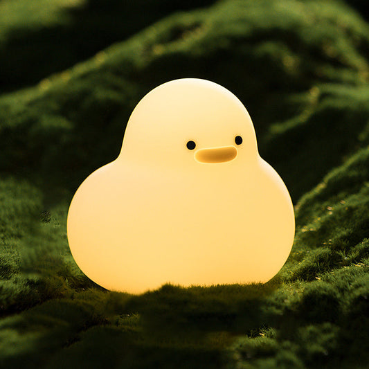 Niedliche kleine Enten-Nachtlampe LED quetschbare Silikon-Taplampe Beste Geschenk für Baby und Mädchen