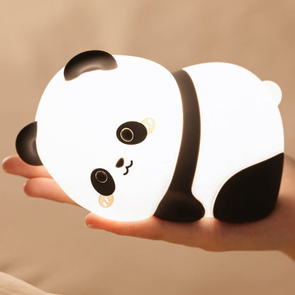 Squishy Silikon Ungezogener Panda LED Nachtlicht - Perfektes Geschenk für Kinder und Mädchen