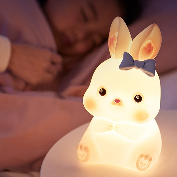 Squishy Silikonbogen Hase LED Nachtlicht - Perfektes Geschenk für Kinder und Mädchen