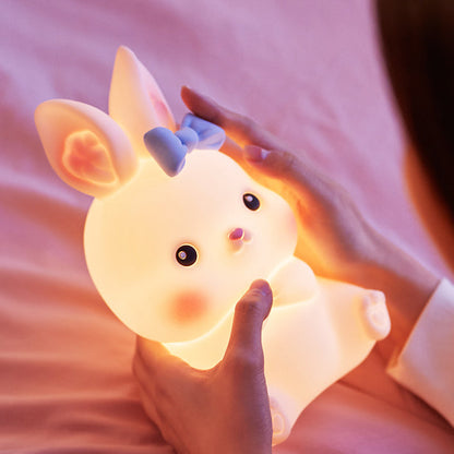 Squishy Silikonbogen Hase LED Nachtlicht - Perfektes Geschenk für Kinder und Mädchen