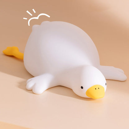 Große Weiße Gans Tap Tap LED Nachtlampe