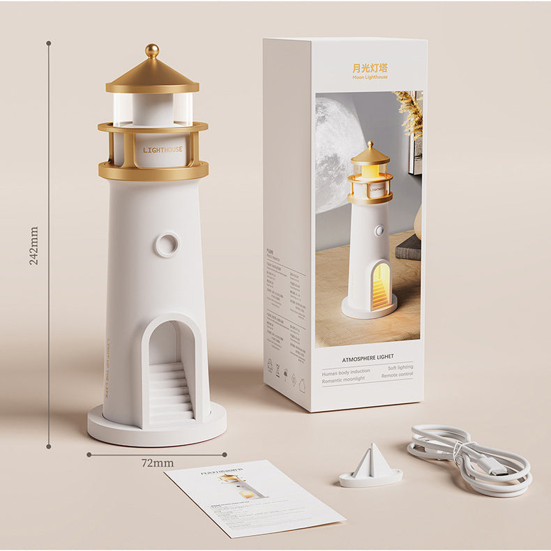 Lighthouse Lautsprecher Bluetooth Lampe Mondschatten Atmosphärenlicht Bestes Geschenk