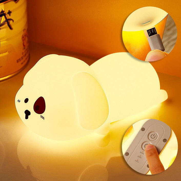 Adorabler Welpen-Nachtlicht LED Squishy Silikon-Taplampe Beste Geschenk für Babys und Mädchen