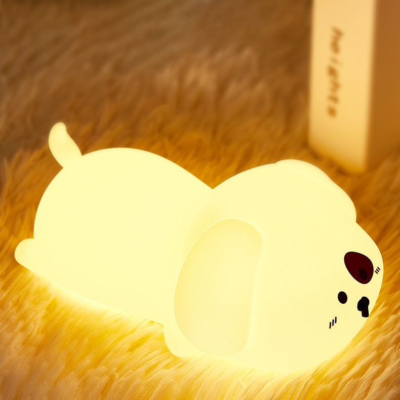 Adorabler Welpen-Nachtlicht LED Squishy Silikon-Taplampe Beste Geschenk für Babys und Mädchen