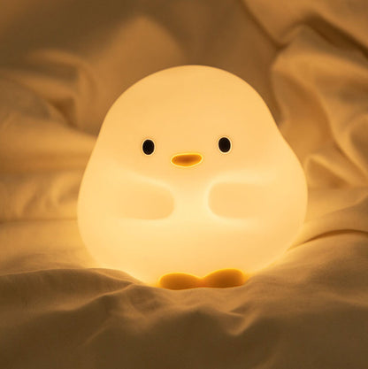 Snuggly Duck Nachtlicht LED Squishy Silikon Tap Lampe Bestes Geschenk für Baby und Mädchen