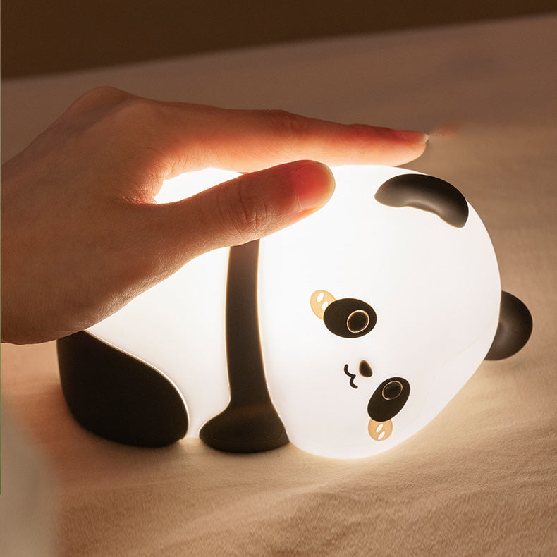 Squishy Silikon Ungezogener Panda LED Nachtlicht - Perfektes Geschenk für Kinder und Mädchen