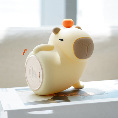 Squishy Silikon Verspielt Capybara LED Nachtlicht - Perfektes Geschenk für Kinder und Mädchen