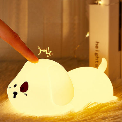 Adorabler Welpen-Nachtlicht LED Squishy Silikon-Taplampe Beste Geschenk für Babys und Mädchen