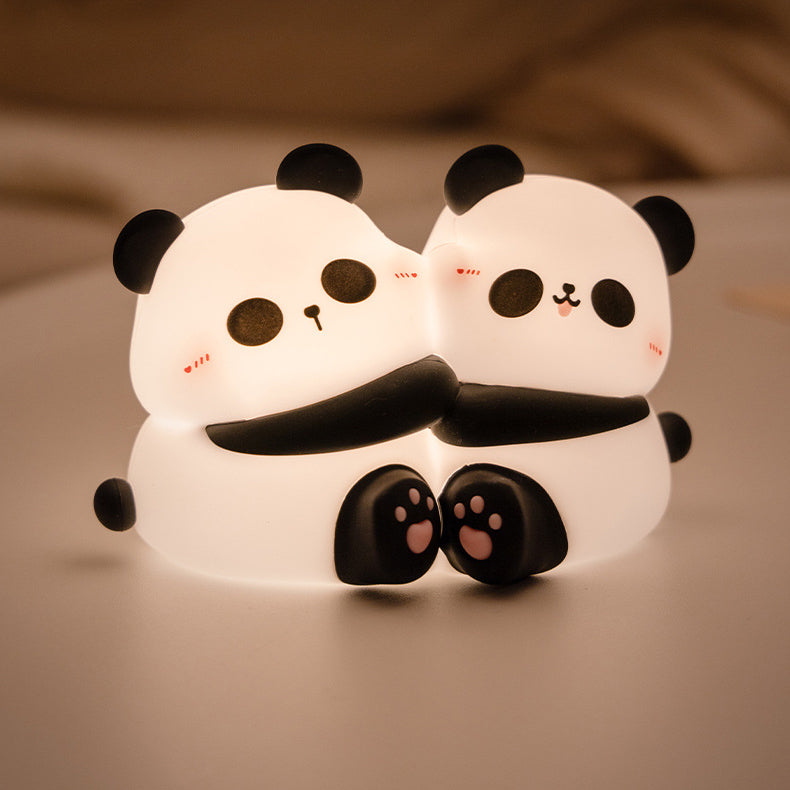 Squishy Silikongriff Panda LED Nachtlicht - Perfektes Geschenk für Kinder und Mädchen