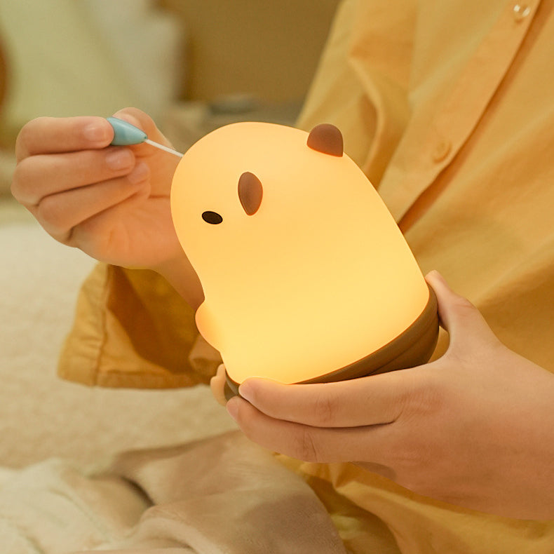 Snotty Capybara LED Nachtlicht - Perfektes Geschenk für Kinder und Mädchen