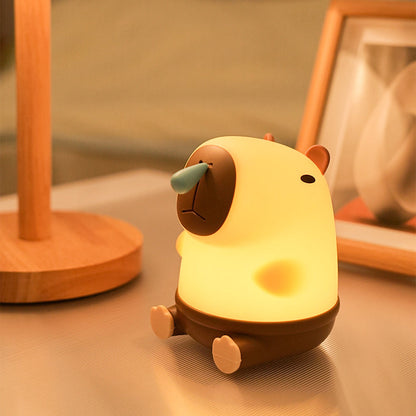 Snotty Capybara LED Nachtlicht - Perfektes Geschenk für Kinder und Mädchen