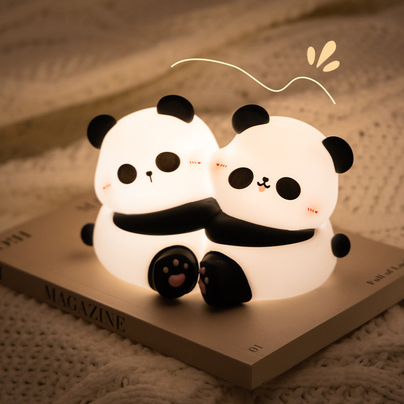 Squishy Silikongriff Panda LED Nachtlicht - Perfektes Geschenk für Kinder und Mädchen