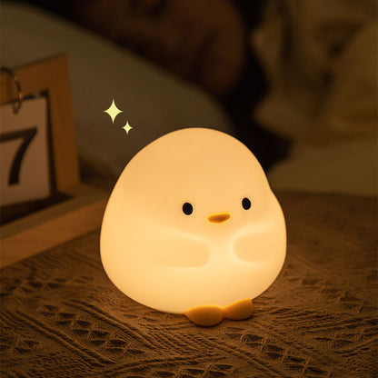 Snuggly Duck Nachtlicht LED Squishy Silikon Tap Lampe Bestes Geschenk für Baby und Mädchen