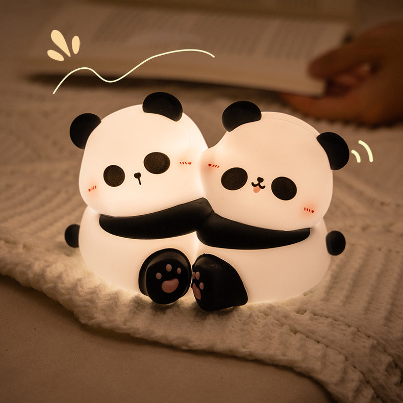 Squishy Silikongriff Panda LED Nachtlicht - Perfektes Geschenk für Kinder und Mädchen