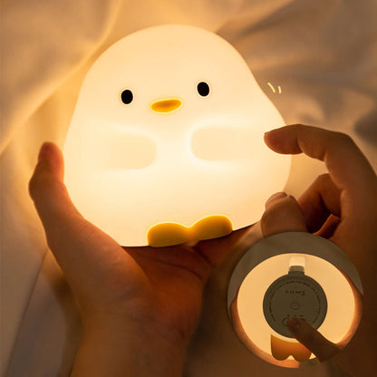 Snuggly Duck Nachtlicht LED Squishy Silikon Tap Lampe Bestes Geschenk für Baby und Mädchen