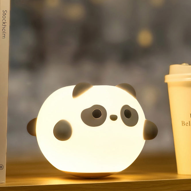 Squishy Silikon Wobble Panda LED Nachtlicht - Perfektes Geschenk für Kinder und Mädchen