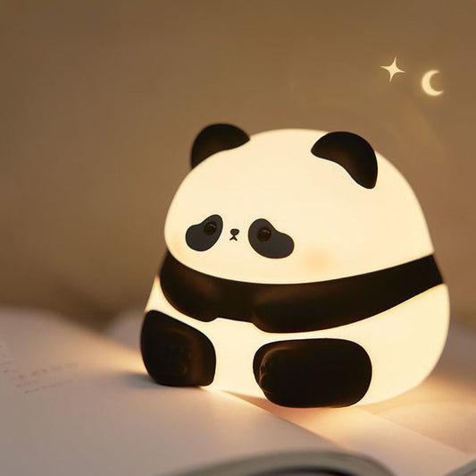 Squeezbare Silikon Charme Panda LED Nachtlicht - Perfektes Geschenk für Kinder und Mädchen