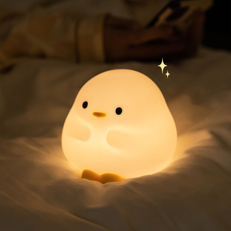 Snuggly Duck Nachtlicht LED Squishy Silikon Tap Lampe Bestes Geschenk für Baby und Mädchen