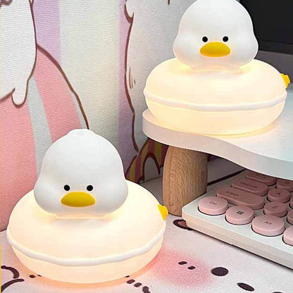 Schwimmring Ente Nachtlicht LED Quetsch silikon Tap Lampe Beste Geschenk für Baby und Mädchen