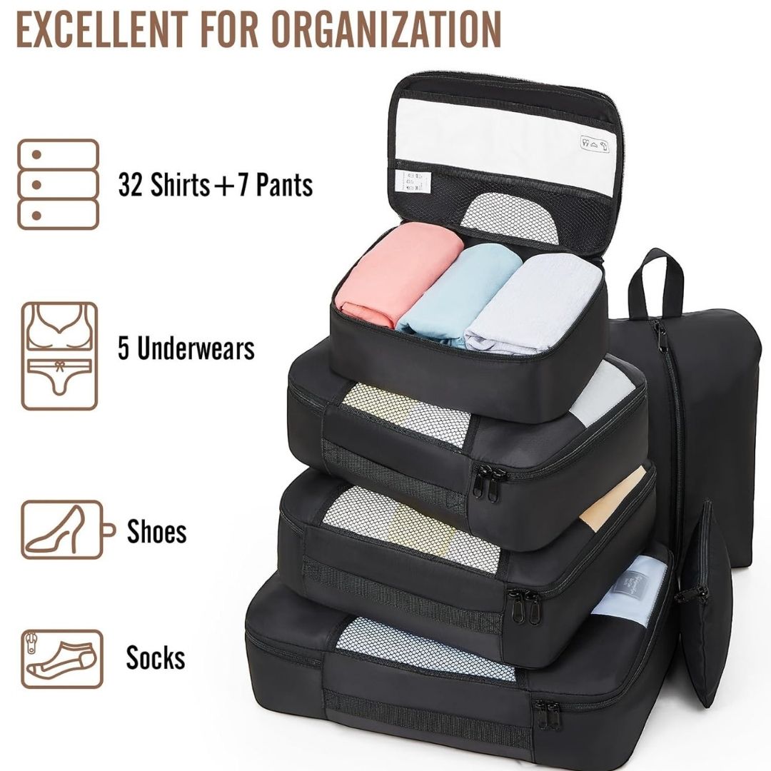 8 Set Packwürfel für Reisen