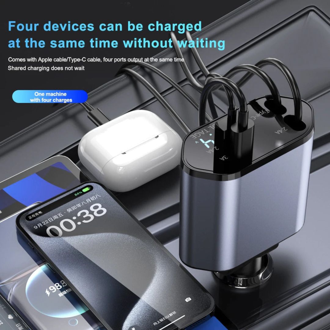 4 in 1 Auto Ladegerät Adapter