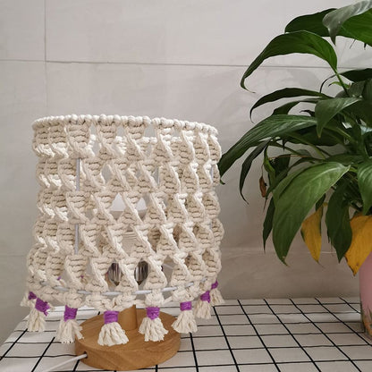 Garduru - Handgemachte Touwlampe mit Warmer LED-Beleuchtung für Gemütliches Ambiente