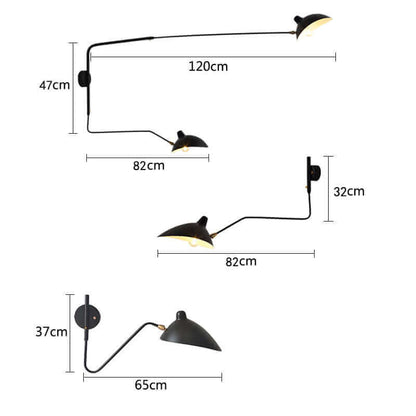 Schwenkarm Nordic Loft Wandlampe