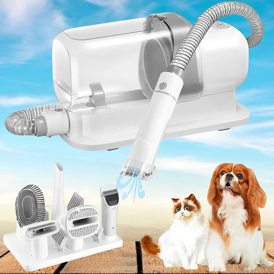 5-in-1 Hundepflege-Kit mit Haustierhaarstaubsauger & Schneidewerkzeugen