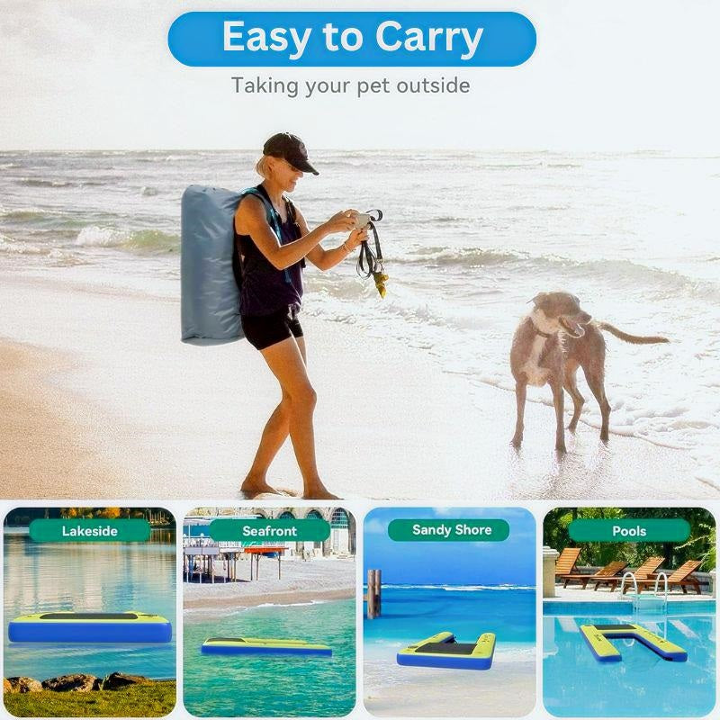 Aufblasbare Schwimmende Hundepoolrampe